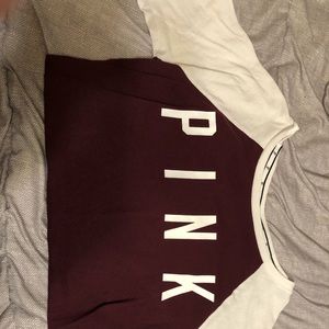 PINK maroon tee